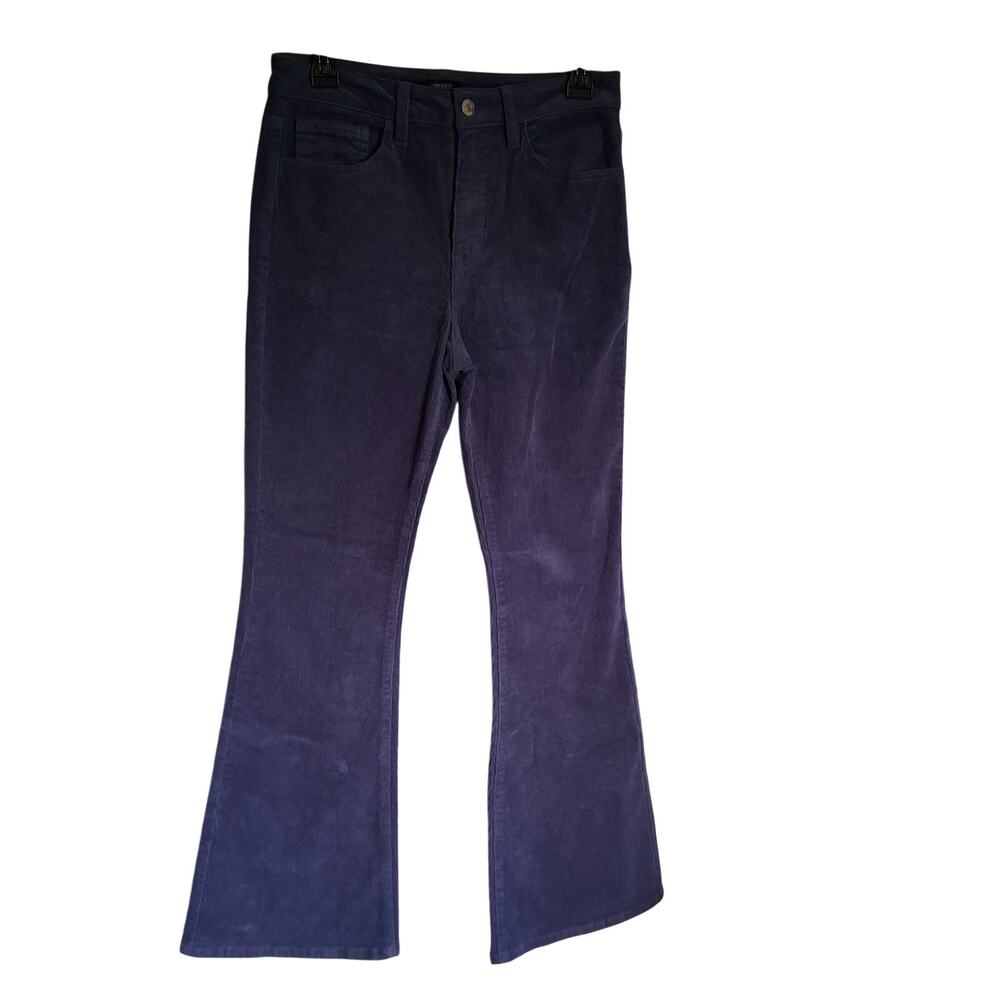 NWT Forever 21 Blue Corduroy Flare Pants Large